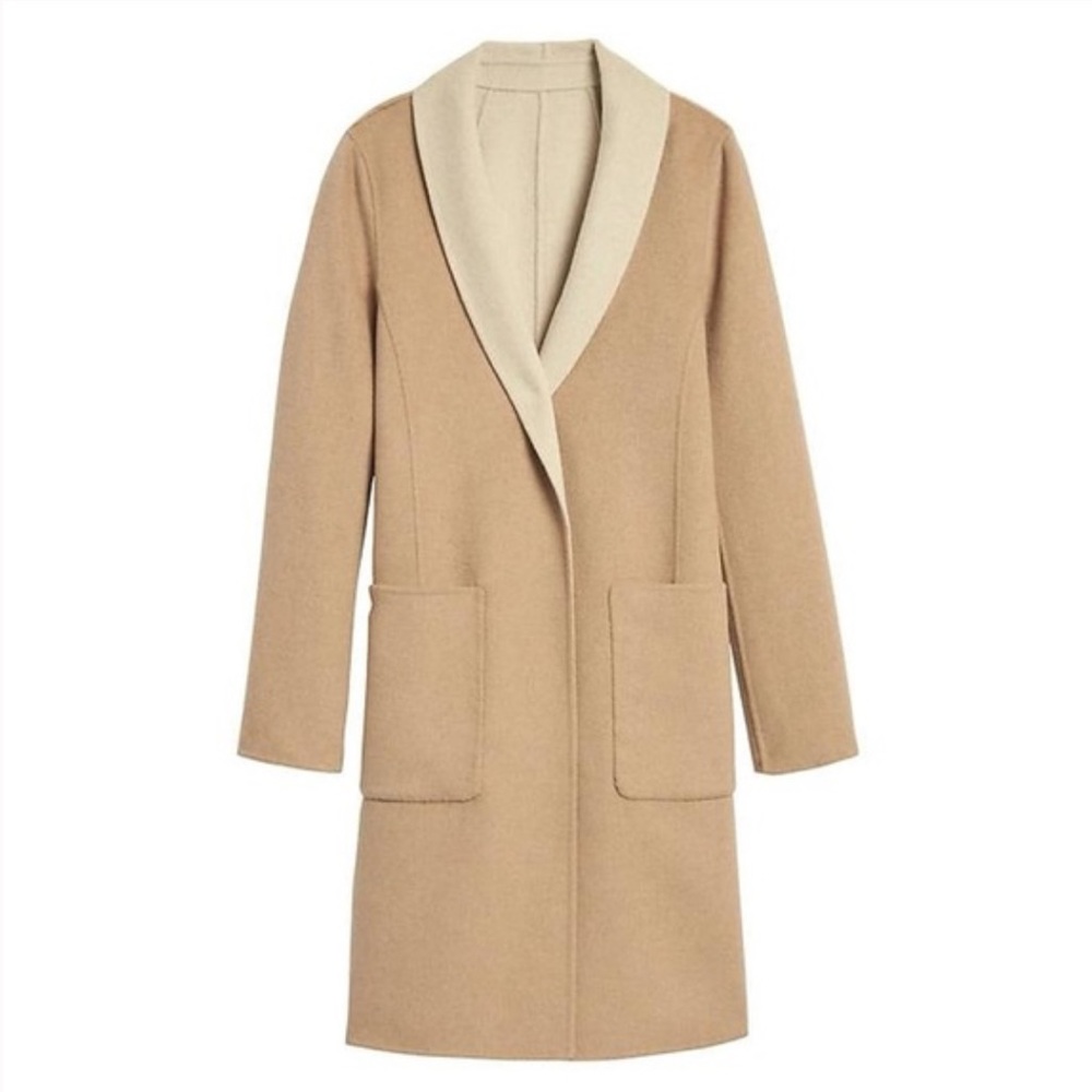 Banana Republic Reversible Cream and Tan Coat